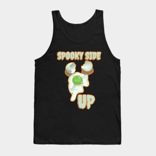 Spooky side up - scariest Halloween design Tank Top